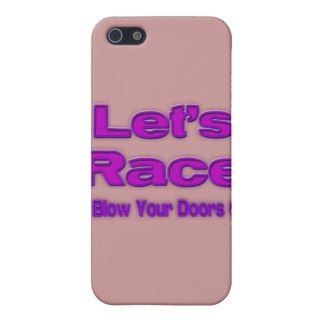 Let's Race I'll Blow Your Doors Off purple iPhone 5 Cases