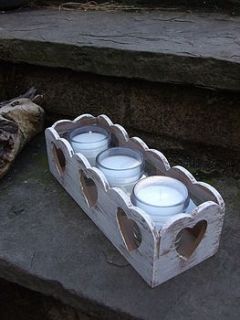 heart triple candle holder by the hiding place