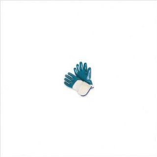 Heavy Weight Nitrile Palm Coated Jersey Lined Work Glove With Safety Cuff    