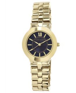 Anne Klein Womens Gold Tone Adjustable Bracelet Watch 28mm AK 1494PRGB   Watches   Jewelry & Watches