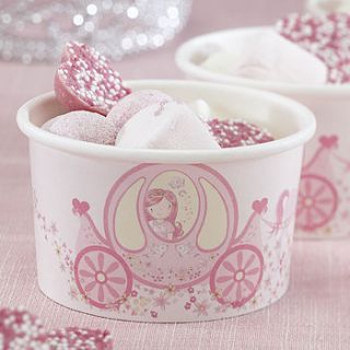 princess party treat / ice cream treat tubs by ginger ray