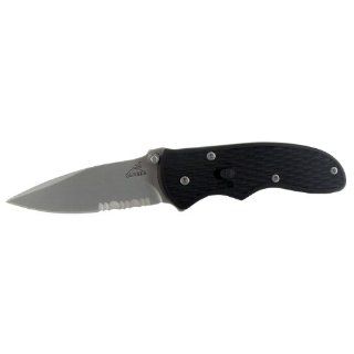 Gerber 22 41525 Mini Fast Draw Spring Assisted Opening Stainless Steel Serrated Knife
