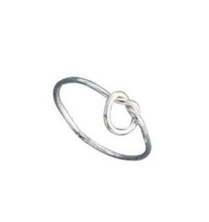 STERLING SILVER HP LOOSE LOVE KNOT RING SIZE 4 Jewelry