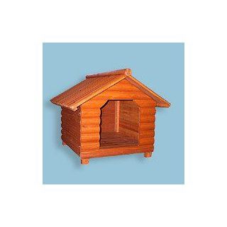 Pet Beds   Merry Products Large Log Home Wooden Dog House 