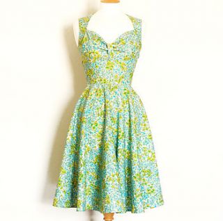 floral bustier tea dress by dig for victory