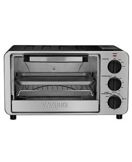 Waring WTO450 Toaster Oven, 4 Slice Pro Stainless Steel   Electrics   Kitchen
