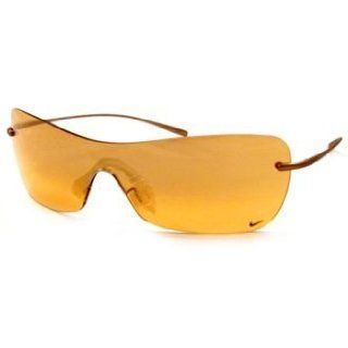 Nike Linear Soft Shield Sunglasses   EV0190 702 (Brushed Gold w/ Amber Lens with Silver Gradient Flash) Shoes