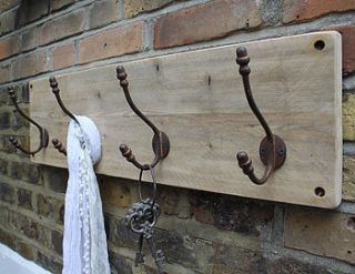 reclaimed wooden coat hook by möa design