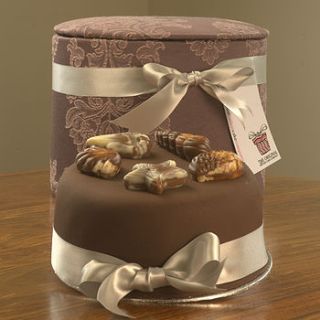 purple tapestry hat box pralines cake by original hat box cake co