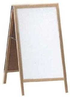   A Frame Sidewalk Board with Black Chalkboard Size & Frame 24" W & Oak Frame 
