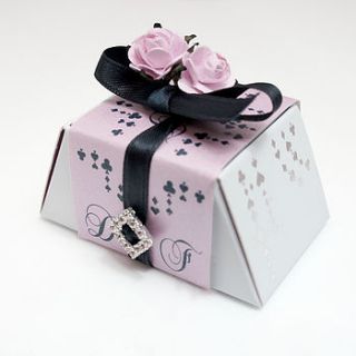 ten mini roses chocolate wedding favours by fairy tale gourmet