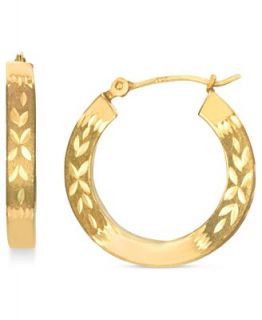 YellOra Earrings, YellOra Pattern Hoop Earrings   Earrings   Jewelry & Watches