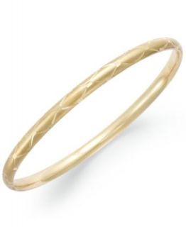 14k Gold Bracelet, Twist Bangle   Bracelets   Jewelry & Watches