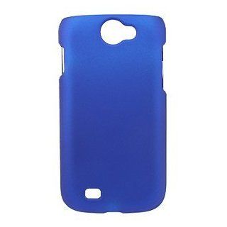 Rubberized Blue Snap On Cover for Samsung Exhibit II 4G SGH T679 Cell Phones & Accessories