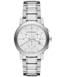 Burberry Watch, Womens Swiss Chronograph The City Stainless Steel Bracelet 38mm BU9750   Watches   Jewelry & Watches