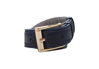 double layered leather belt by amy george