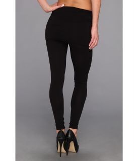 Splendid Jersey Legging w/ Oversized Foldover Waist Black