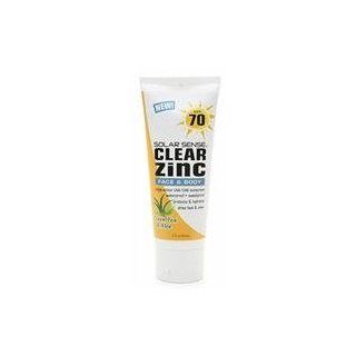 Solar Sense Clear Zinc Lotion For Face Spf 70 Health & Personal Care