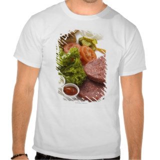 Ingredients for cheeseburgers t shirt