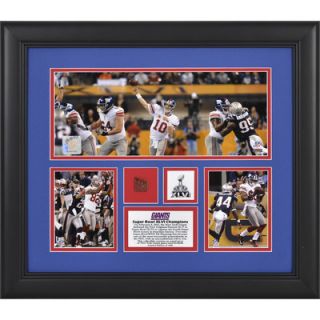 Mounted Memories NFL New York Giants Super Bowl XLVI Framed 3 Photo