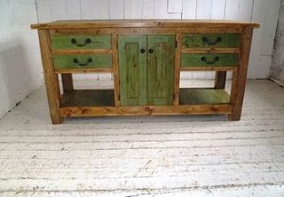 reclaimed solid pine island by eastburn country furniture
