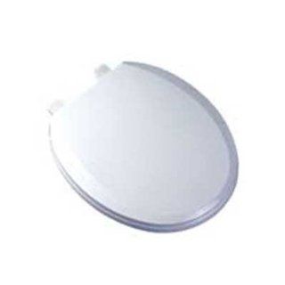 EZ CLOSE Quality Plastic Toilet Seat with Adjustable Hinge, Gently Tap the Seat & Slowly Close    