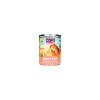 Halo Spot's Stew for Dogs Succulent Salmon Recipe Canned Dog Food (12/13 oz Cans)  Canned Wet Pet Food 