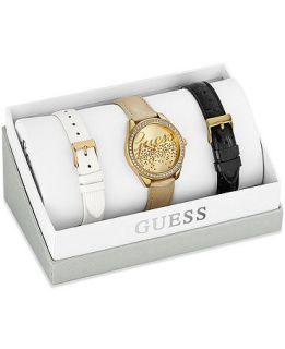 GUESS Womens Interchangeable Leather Strap Watch Set 36mm U0201L3   Watches   Jewelry & Watches
