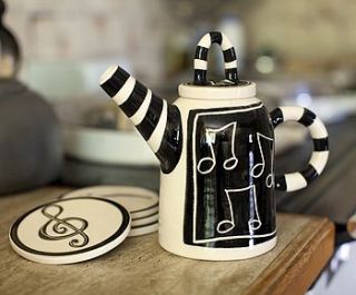 funky music teapot by music room direct