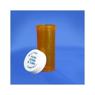 Amber Pharmacy Vials, Child Resistant Caps, 30 dram (111 mL), case/240 Science Lab Sample Vials