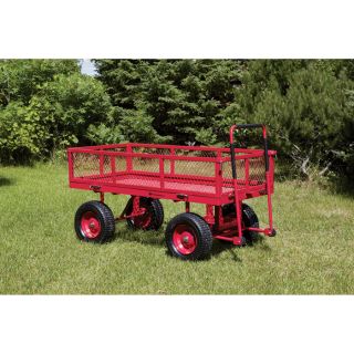  Heavy-Duty Jumbo Crate Wagon — 60in.L x 31 1/2in. 2200-Lb. Capacity  Hand Pull Wagons