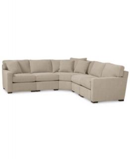 Elliot Fabric Microfiber Sectional Sofa, 2 Piece 108W x 95D x 28H   Furniture