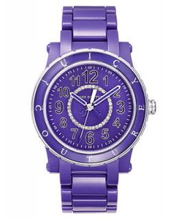 Juicy Couture Watch, Womens HRH Purple Plastic Bracelet 38mm 1900806   Watches   Jewelry & Watches