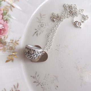 cup and heart necklace by louise buchan