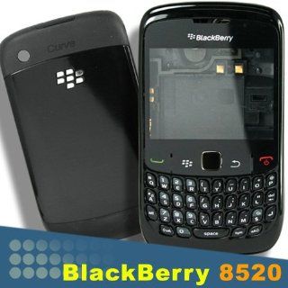 OEM Blackberry Curve 8520 Full Housing Black Faceplate Trackpad Screw Holder Cell Phones & Accessories