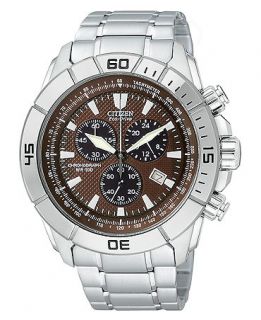 Citizen Mens Chronograph Eco Drive Stainless Steel Bracelet Watch 43mm AT0810 55X   Watches   Jewelry & Watches