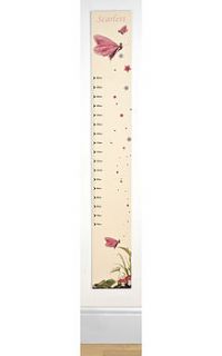 personalised girl's height chart by picture proud ltd