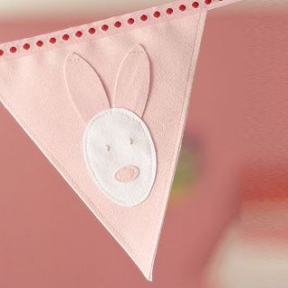 bunny personalised bunting by funky feet fashions