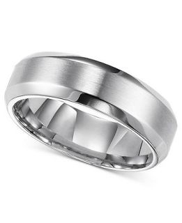 Triton Mens Stainless Steel Ring, Smooth Comfort Fit Wedding Band   Rings   Jewelry & Watches