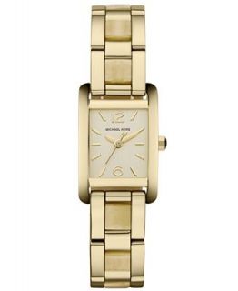 Michael Kors Womens Taylor Horn Acetate and Gold Tone Stainless Steel Bracelet Watch 22x20mm MK4278   Watches   Jewelry & Watches