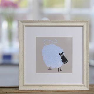 emma sheep framed print by sophie morrell