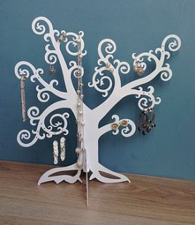 mystic curls earring and jewellery tree by not a jewellery box