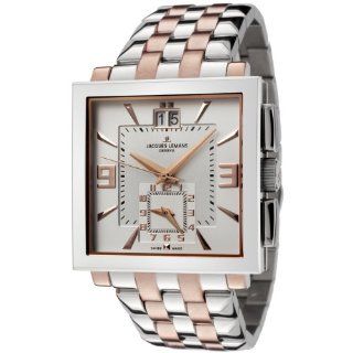 Jacques Lemans Men's GU207F Geneve Collection Quadrus Stainless Steel Watch at  Men's Watch store.