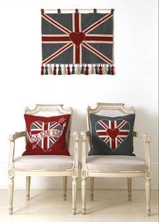 union jack cushion by french grey interiors