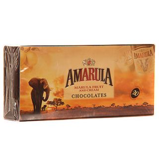 box of 20 amarula chocolate truffles by ocean blue candy