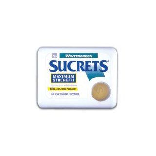 Sucrets Maximum Strength Sore Throat Lozenges, Wintergreen   18 Each Health & Personal Care