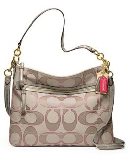 COACH POPPY SIGNATURE METALLIC OUTLINE PERRI HIPPIE   COACH   Handbags & Accessories