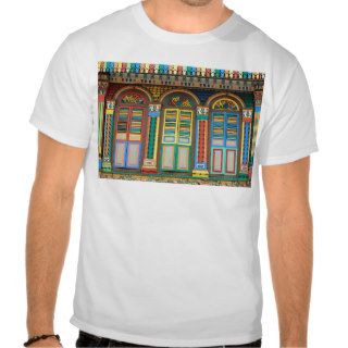 Little India Singapore colonial architecture T Shirts
