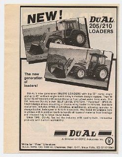 1983 DU AL DUAL 205 & 210 Front End Loader Loaders Print Ad (13126)  