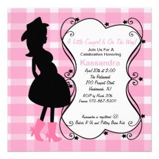 Western Pregnant Mama to Be Baby Shower Invitation